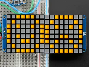 16x8 1.2\" LED Matrix   Backpack -Ultra Bright Square Yellow LEDs"