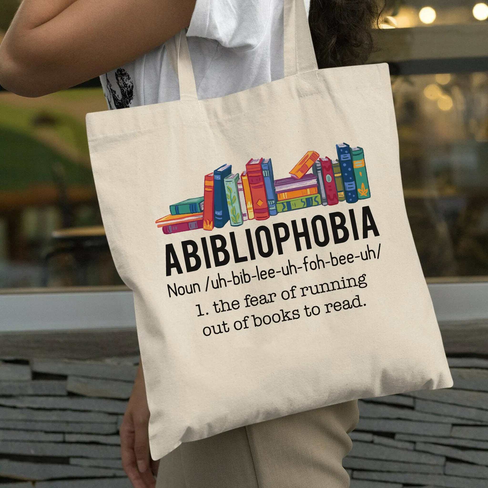 Abibliophobia The Fear Of Running Out Of Books To Read Book Lover Gift TBW167