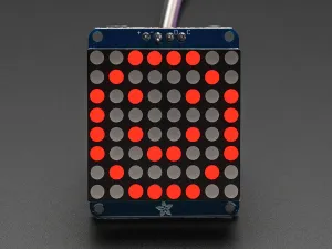 Adafruit Small 1.2\" 8x8 LED Matrix w/I2C Backpack - Red"