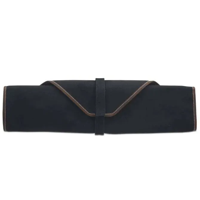 Boldric Black Canvas Knife Bag - 6 Pockets