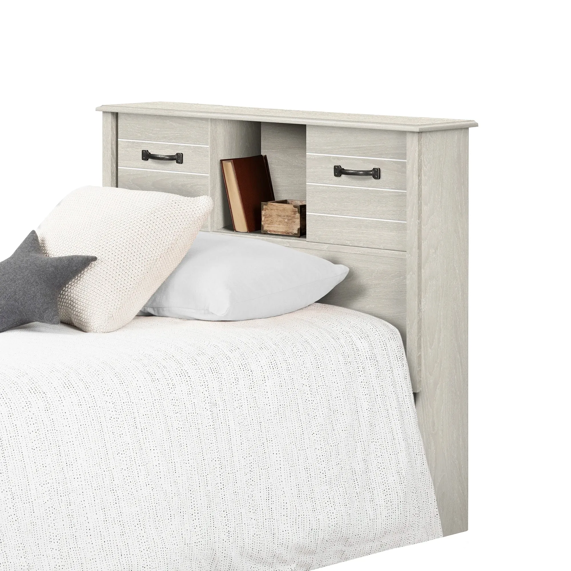 Bookcase Headboard with Doors - Ulysses