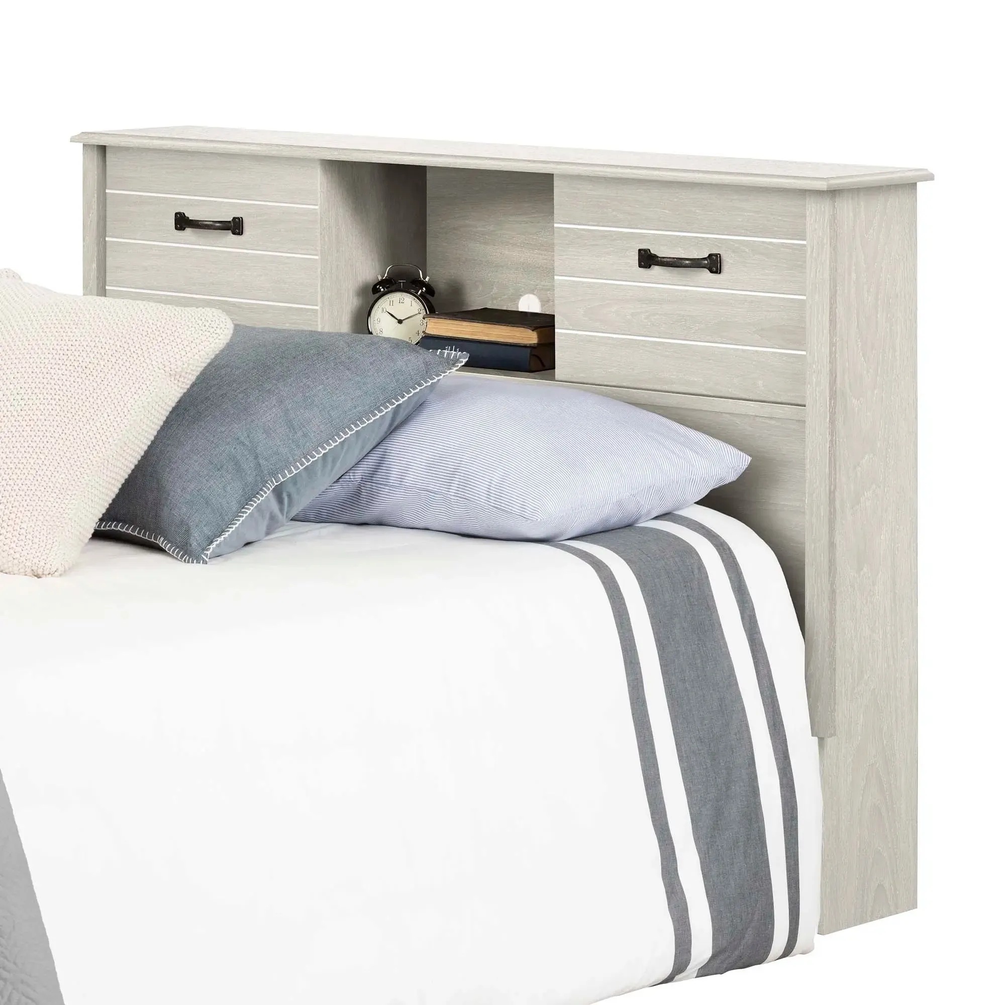 Bookcase Headboard with Doors - Ulysses