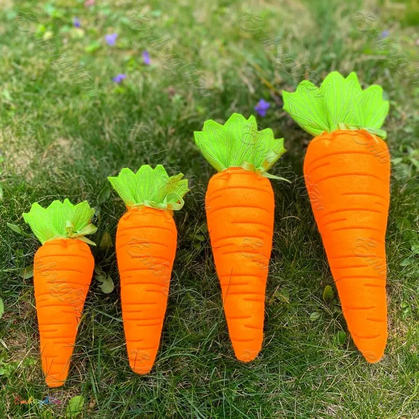 Carrot ITH treat bag embroidery design set