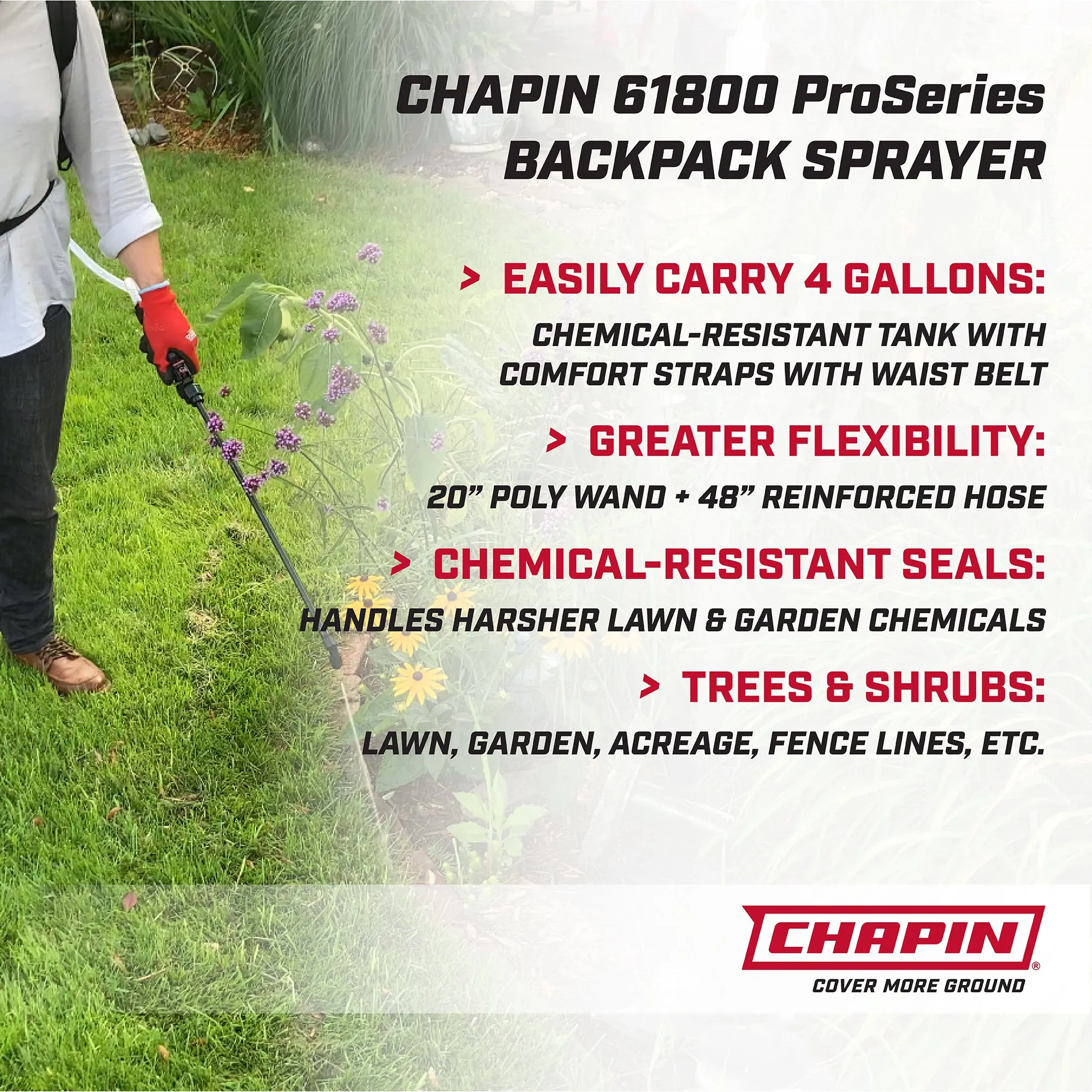 Chapin 61800: 4-gallon ProSeries Professional Manual Backpack Sprayer