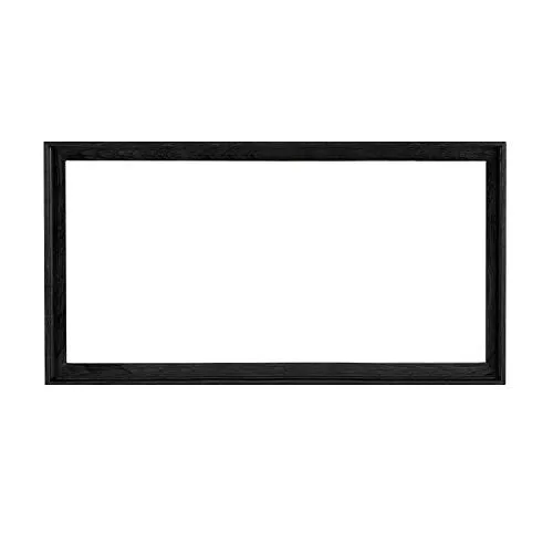 Combo Pack: Floater Frame   20x40 inch Stretched Canvas for Painting, 1-3/8" Thick Frame   3/4" Deep Stretched Canvas with 12 oz Primed 100% Cotton Canvas Fabric (Black Oak, 20 x 40 inch)