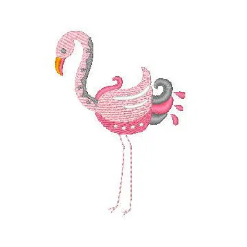 Decorative Flamingos [4x4] 11465 Machine Embroidery Designs