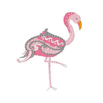 Decorative Flamingos [4x4] 11465 Machine Embroidery Designs