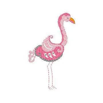 Decorative Flamingos [4x4] 11465 Machine Embroidery Designs