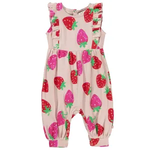 Fallon Strawberries Mini Jumpsuit  - FINAL SALE