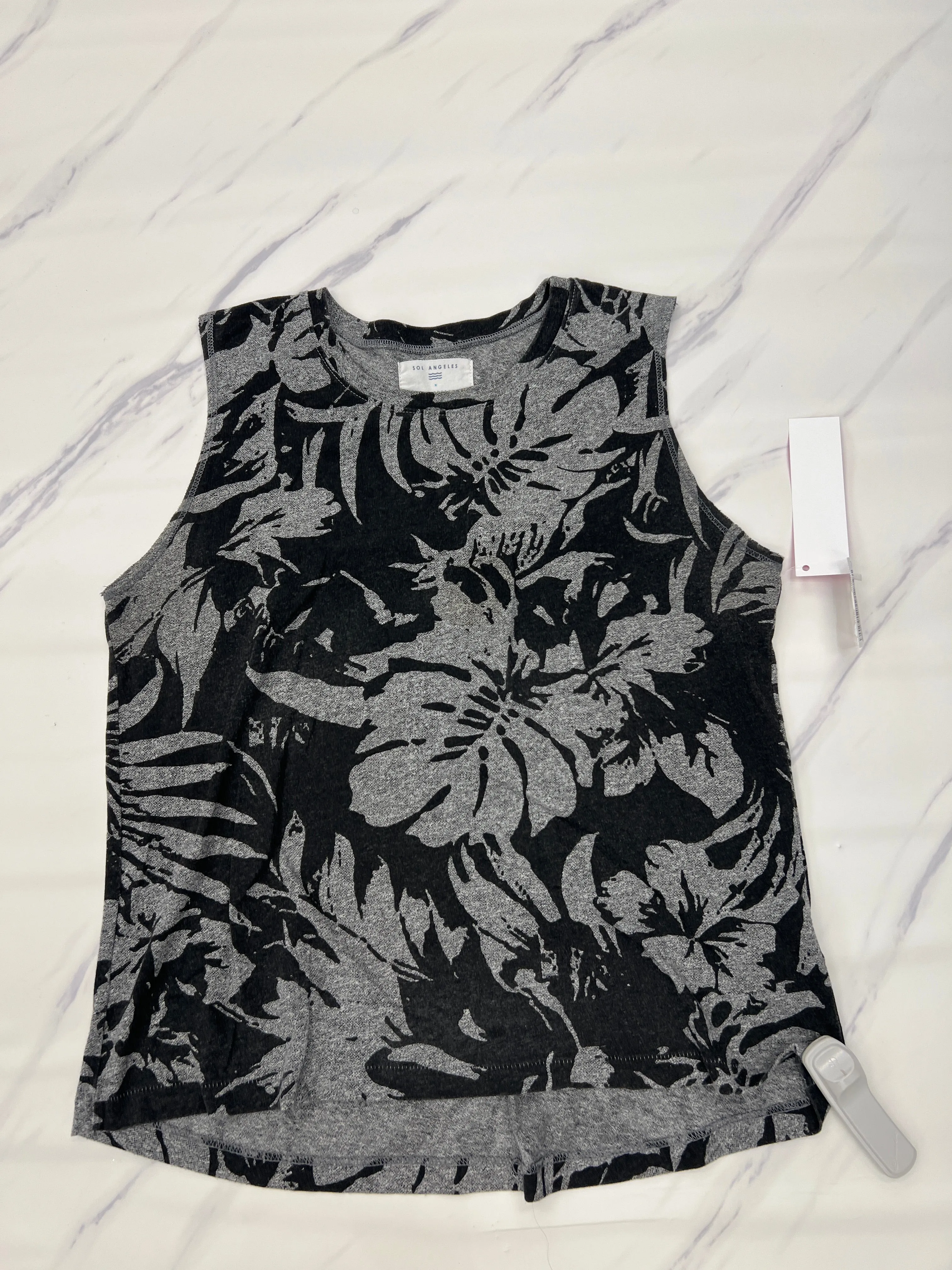 Grey Top Sleeveless Sol Angeles, Size M