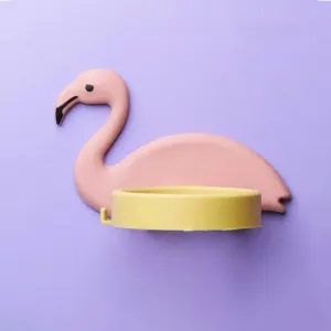 Hair Dryer Holder Flamingo Shape - ( Pack Of 2 )