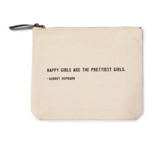 Happy Girls (Audrey Hepburn) Canvas Zip Bag