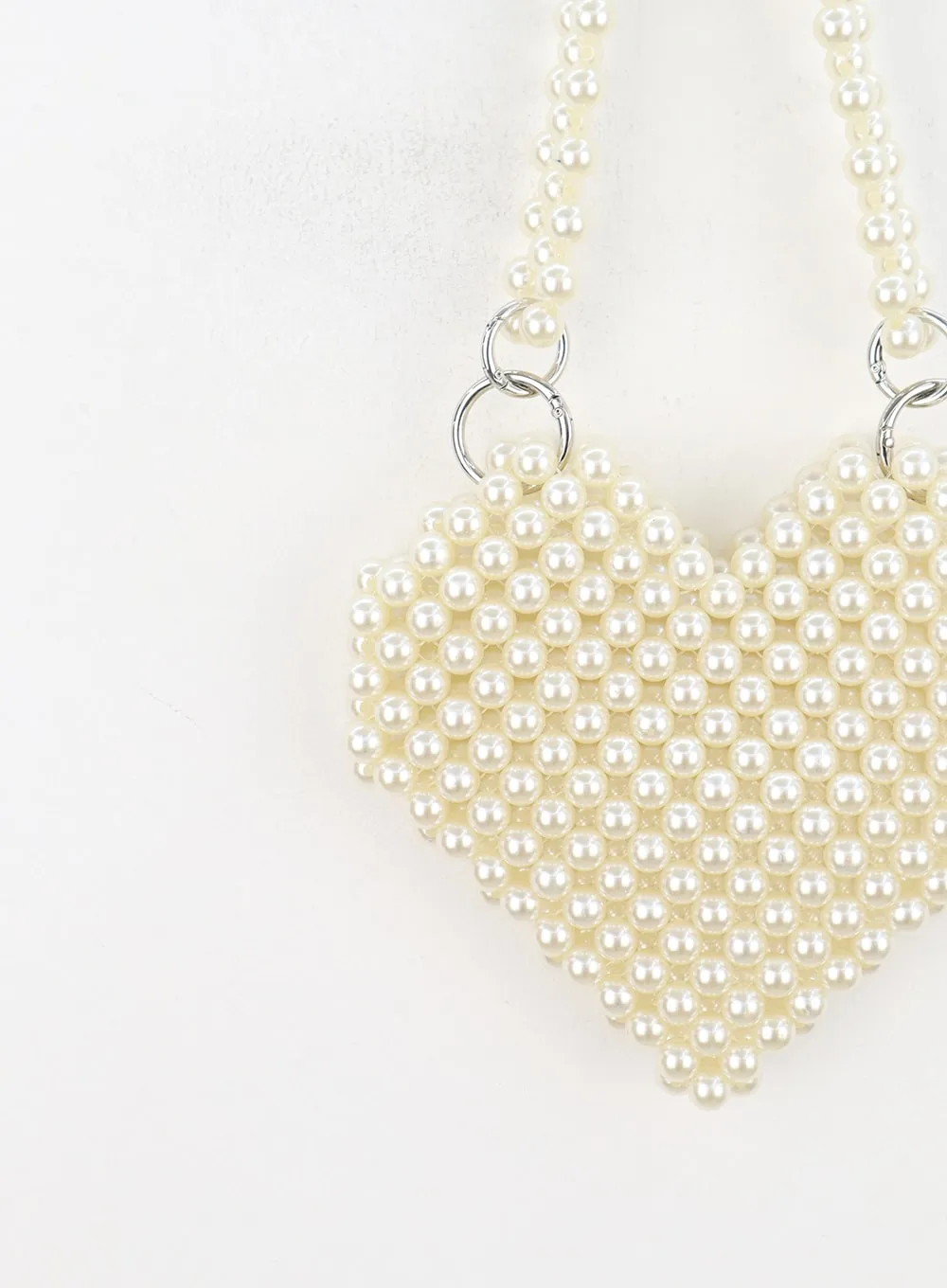 Heart Beaded Shoulder Bag IN317