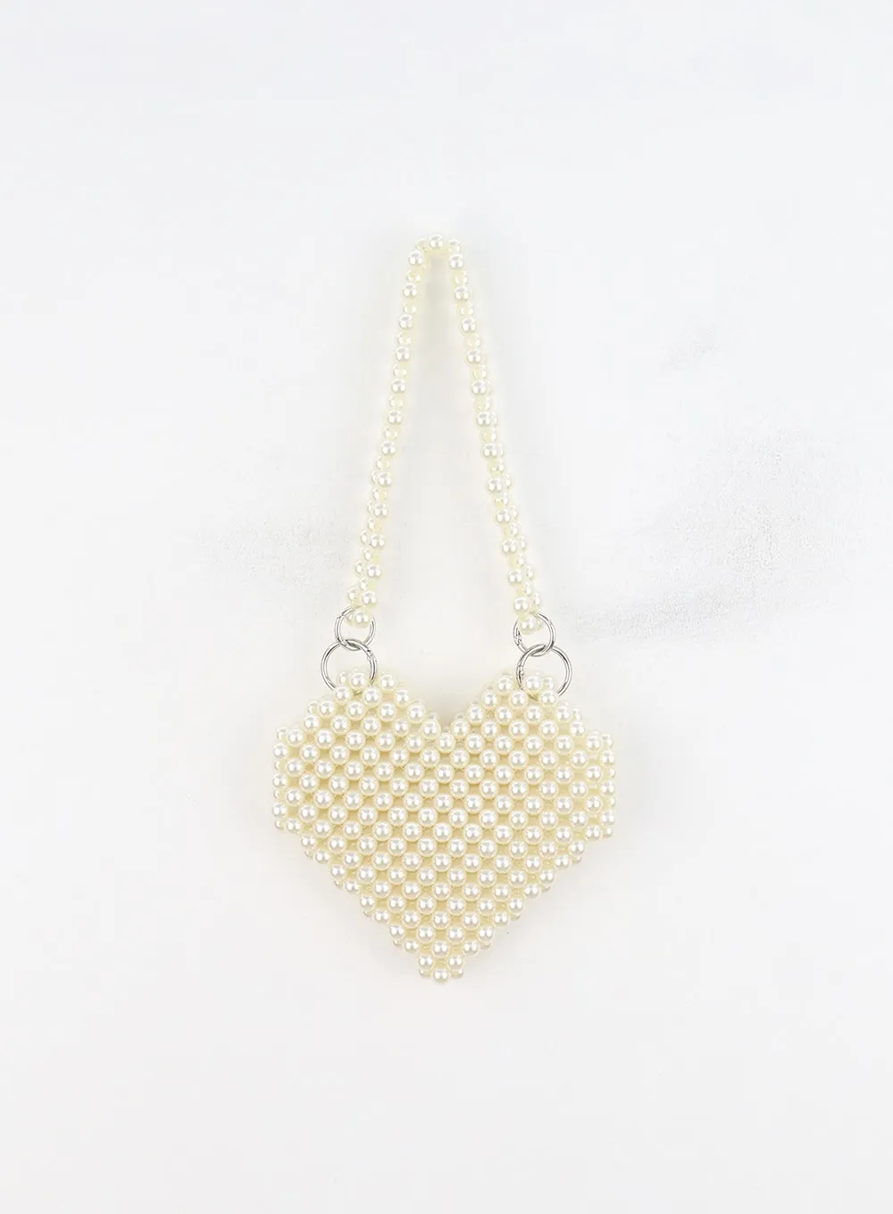 Heart Beaded Shoulder Bag IN317