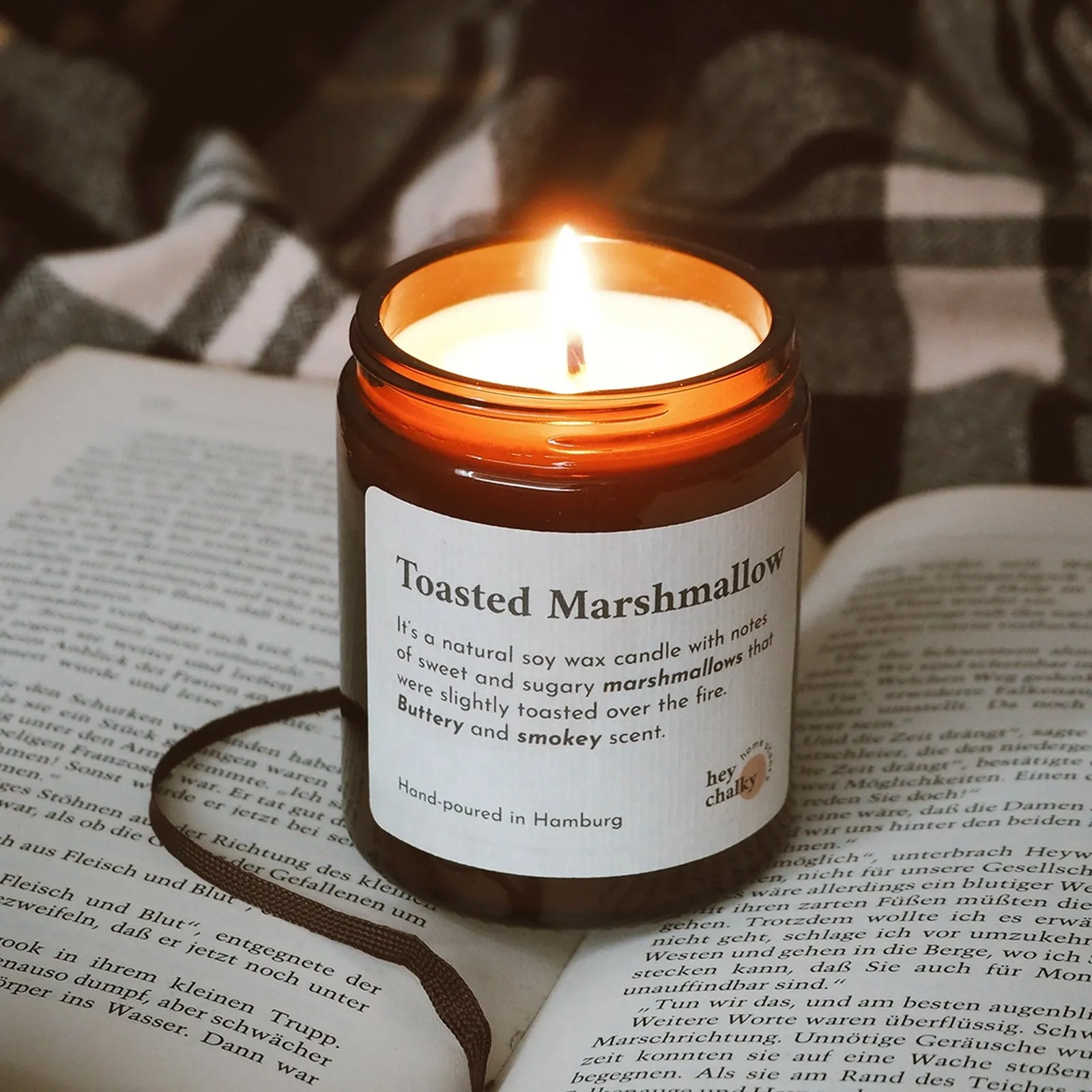 Hey Chalky Toasted Marshmallow Candle