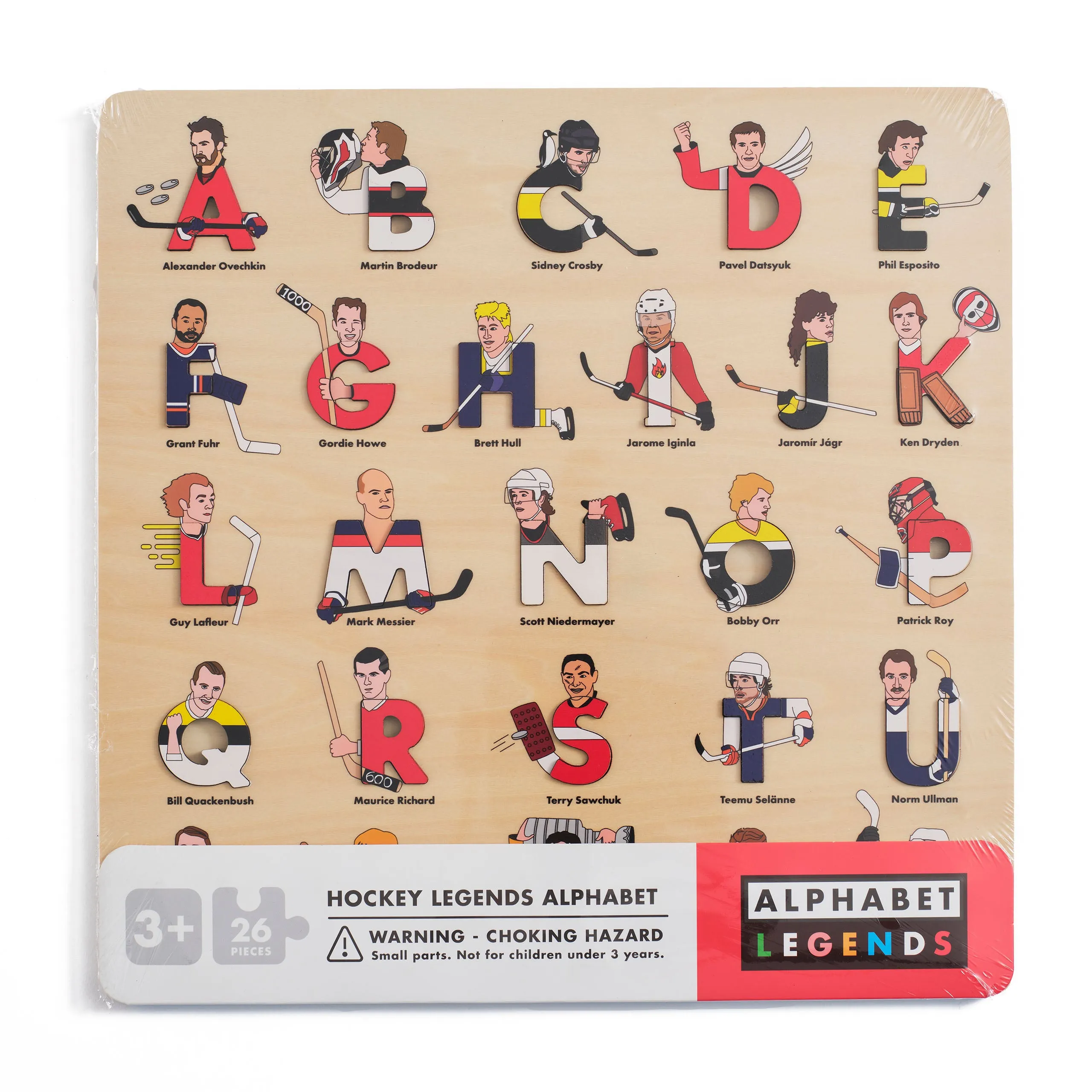 Hockey Legends Wooden Alphabet Puzzle