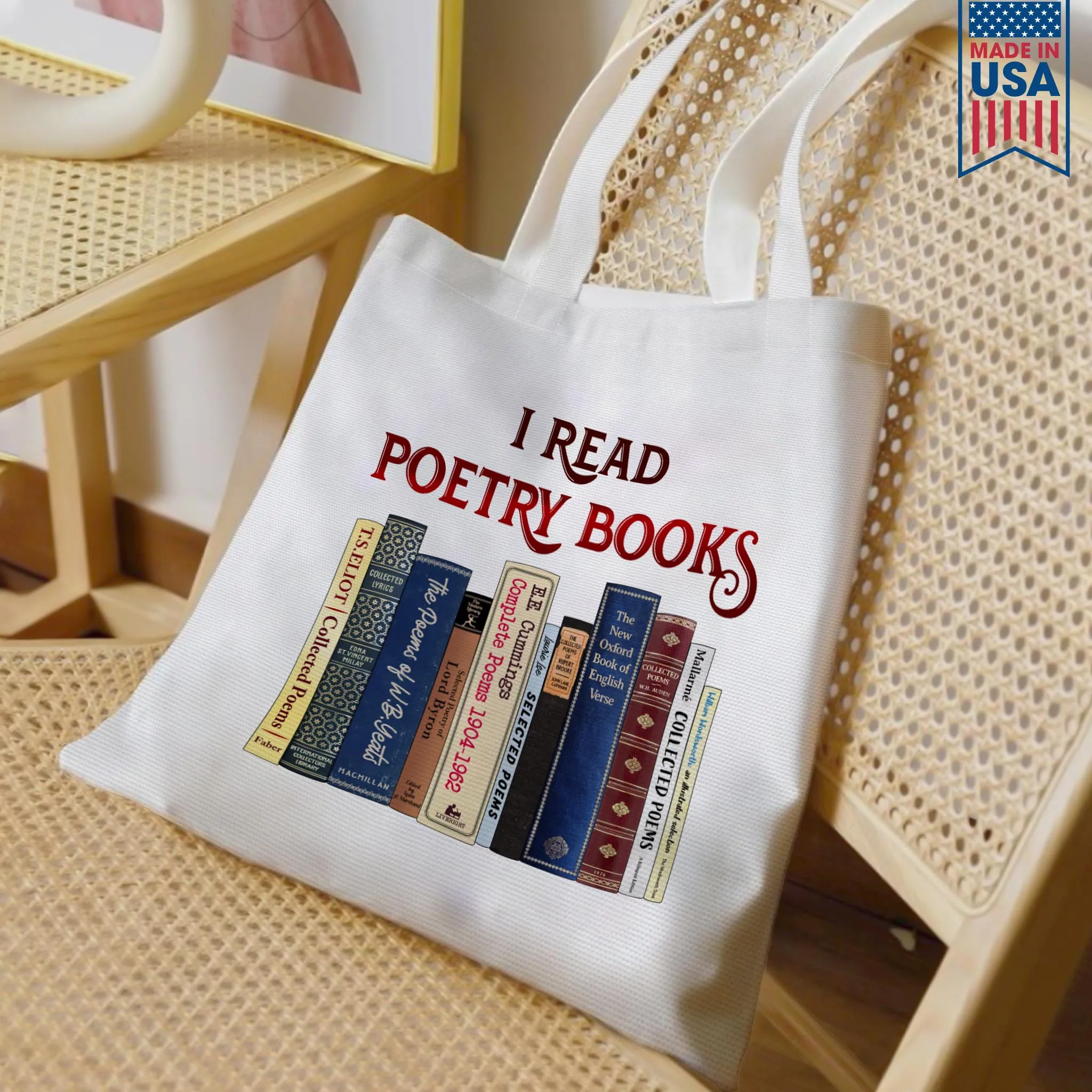 I Read Poetry Books Book Lovers Gift TBW279