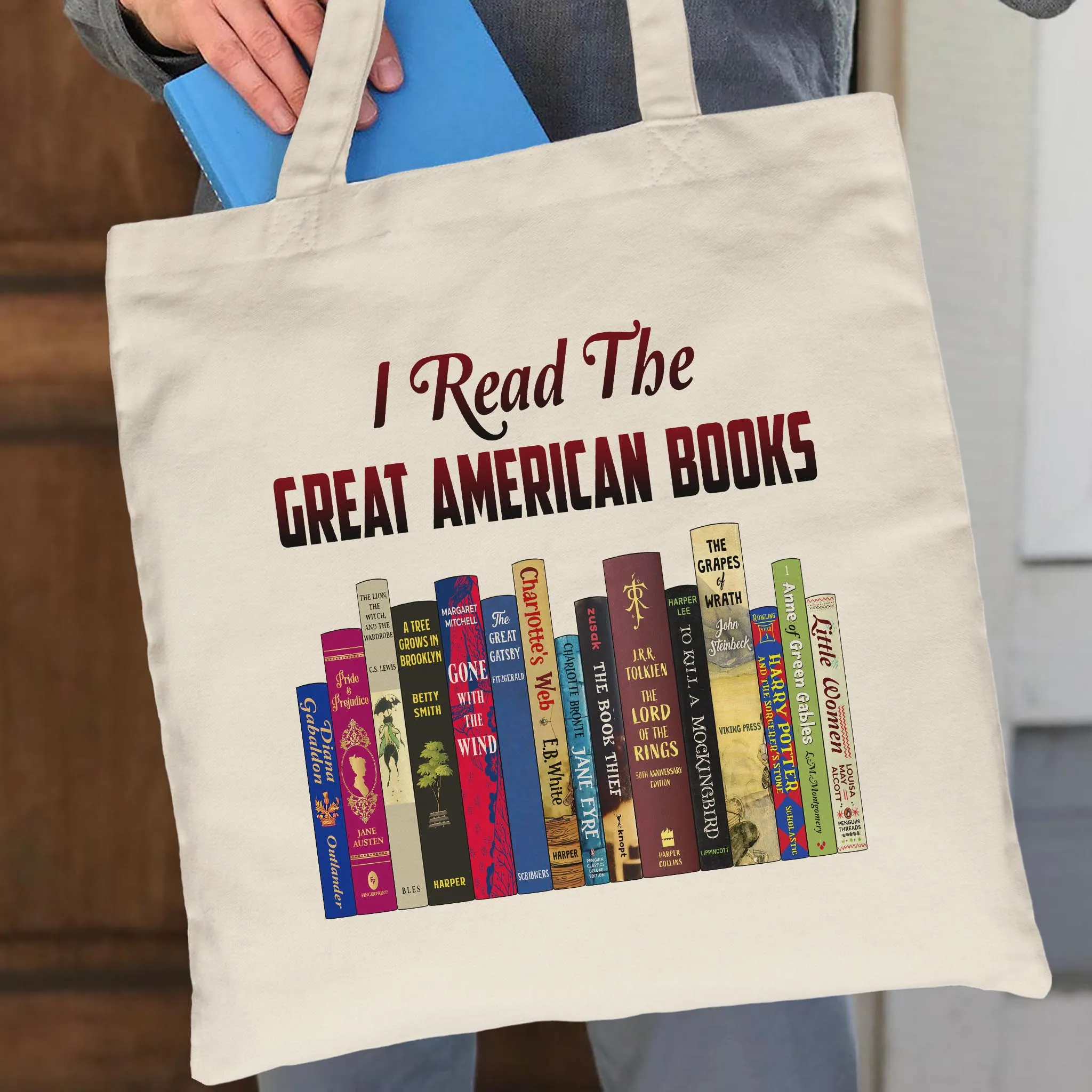 I Read The Great American Books Book Lovers Gift TBW319