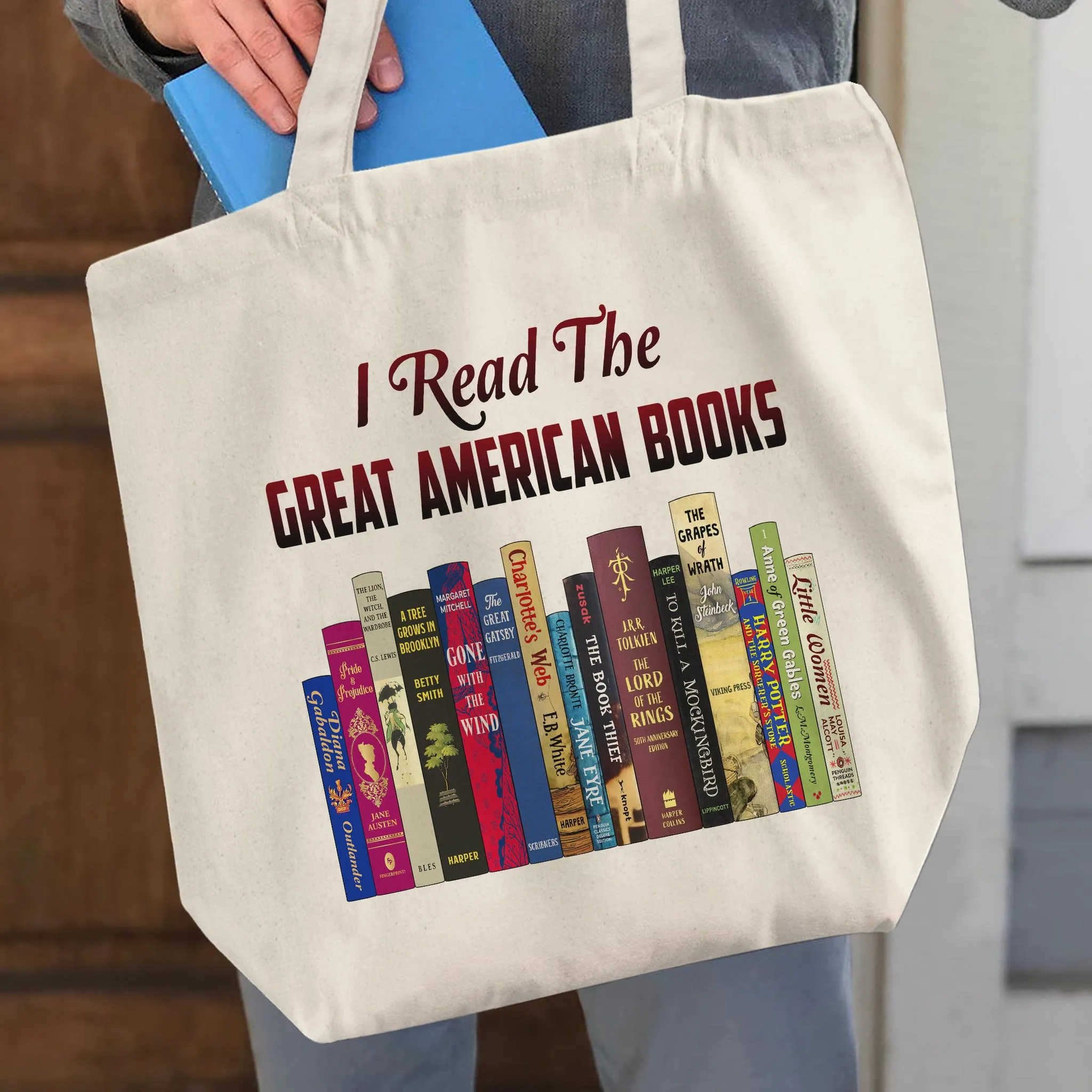 I Read The Great American Books Book Lovers Gift TBW319