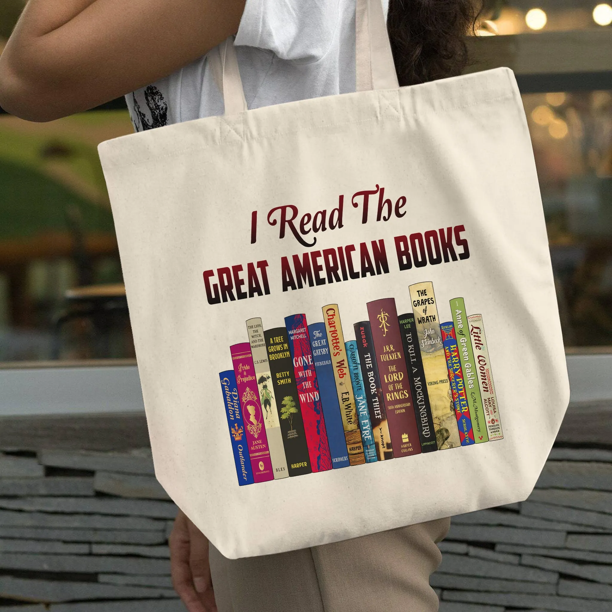 I Read The Great American Books Book Lovers Gift TBW319