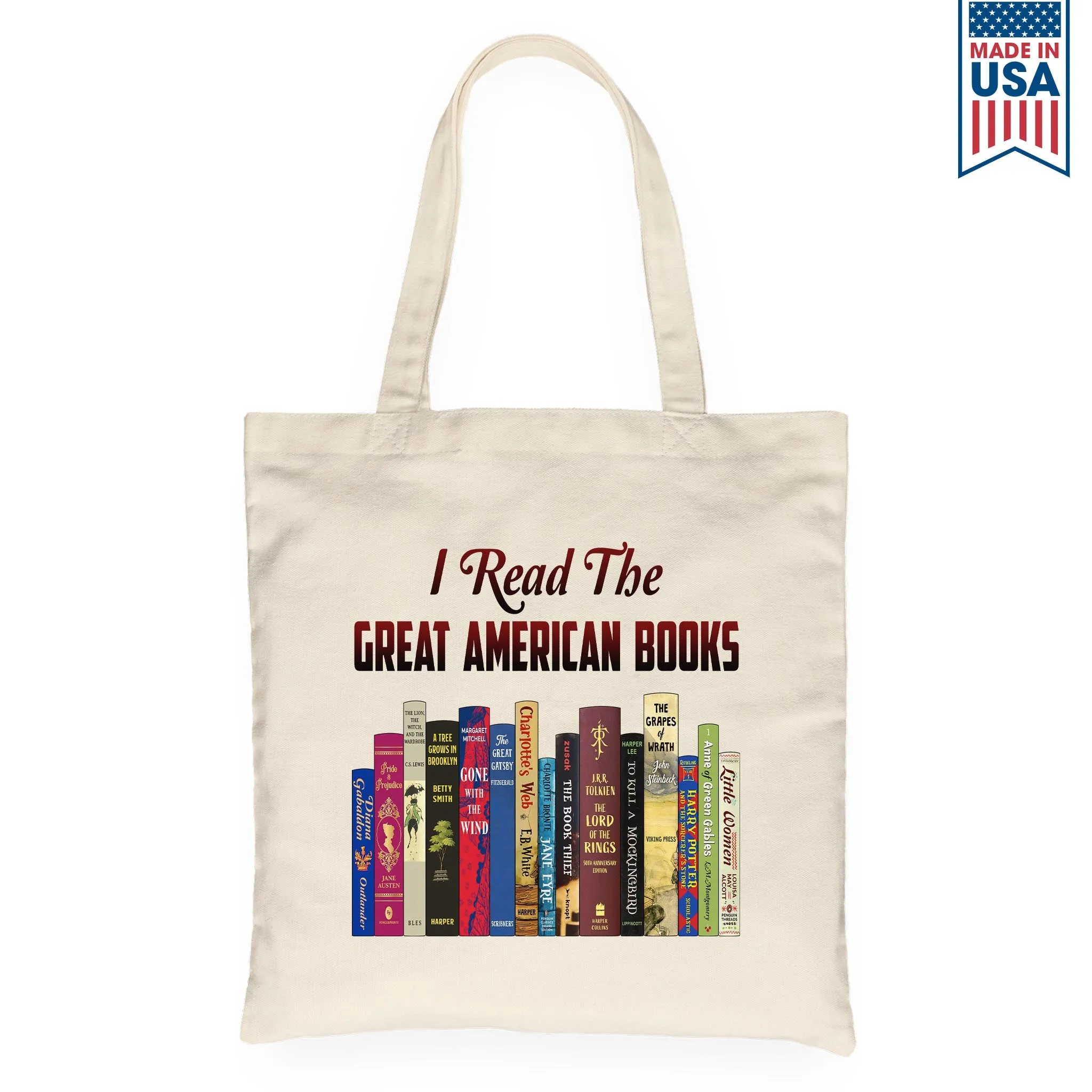 I Read The Great American Books Book Lovers Gift TBW319