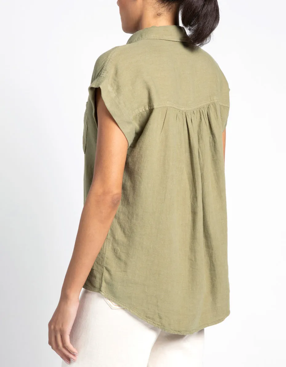 Jane Top in Olive