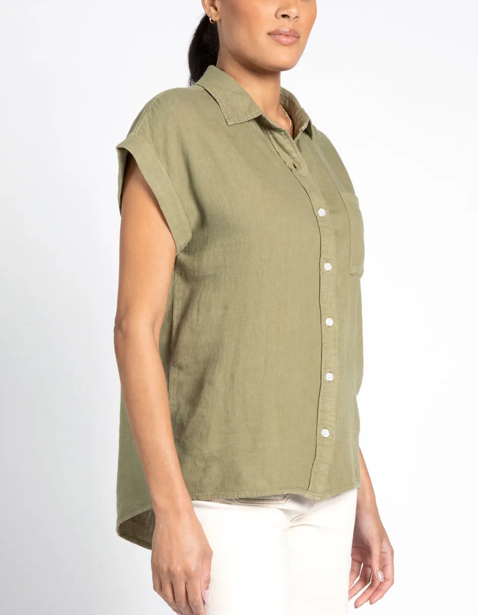 Jane Top in Olive