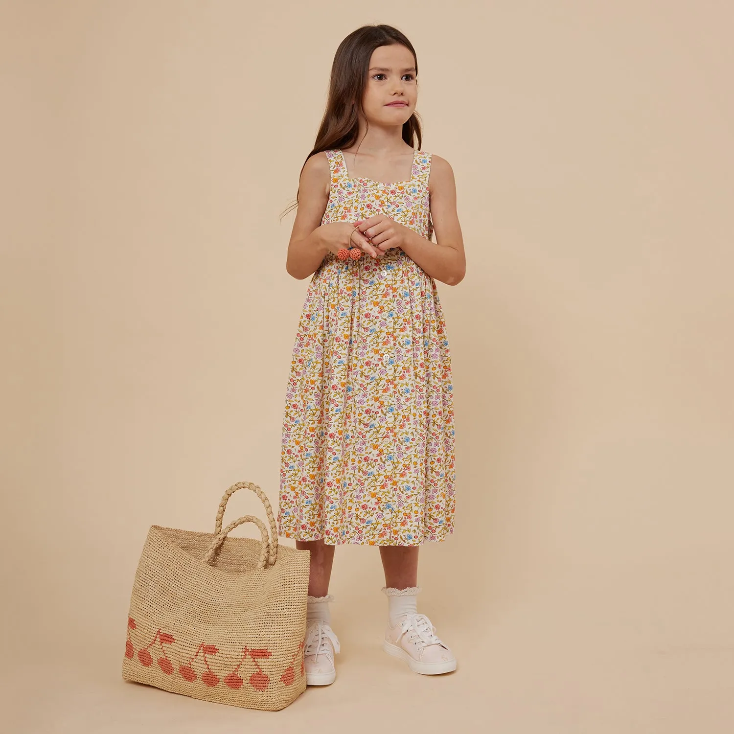 Laly Bright Floral Midi Dress  - FINAL SALE