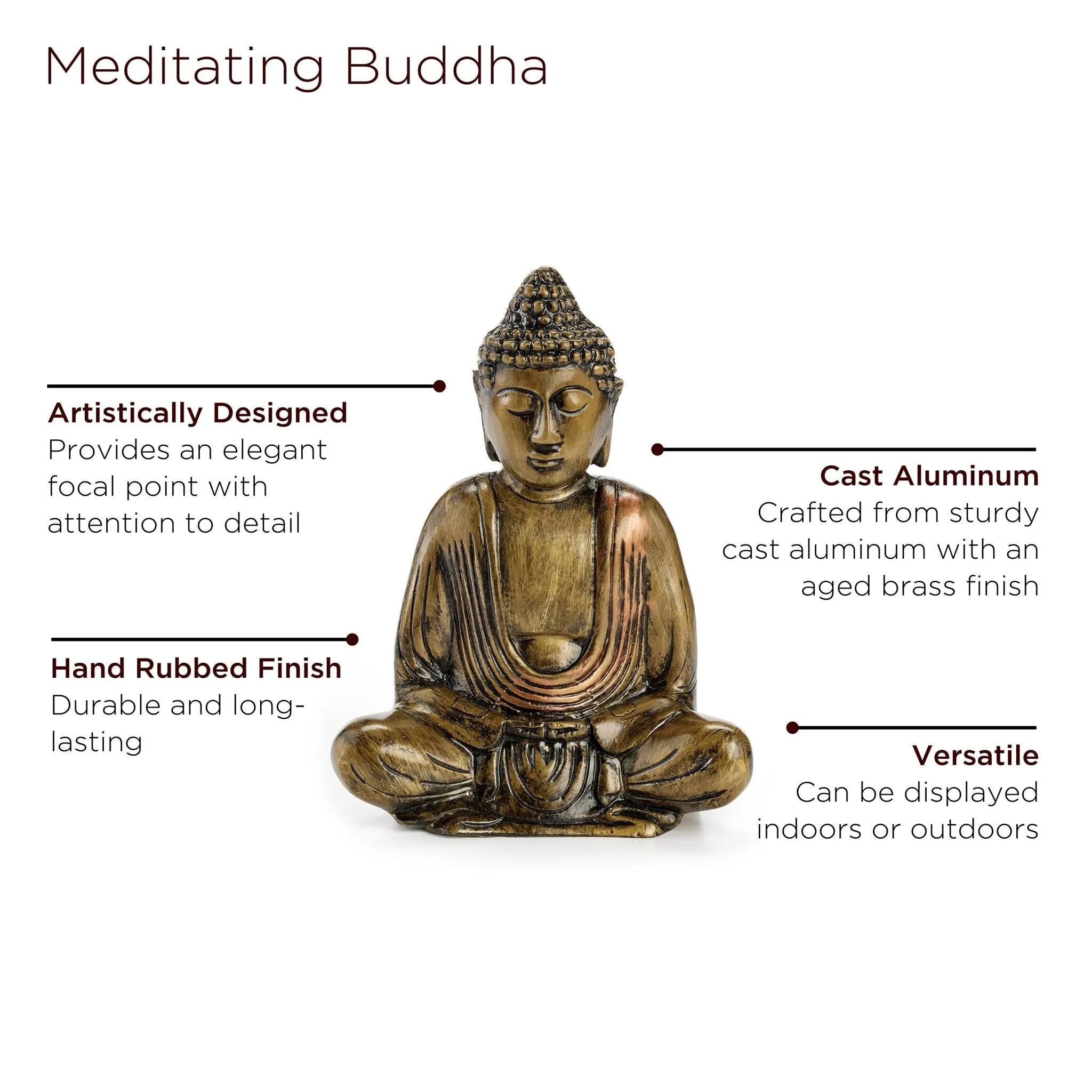 Meditating Buddha Decorative Statue