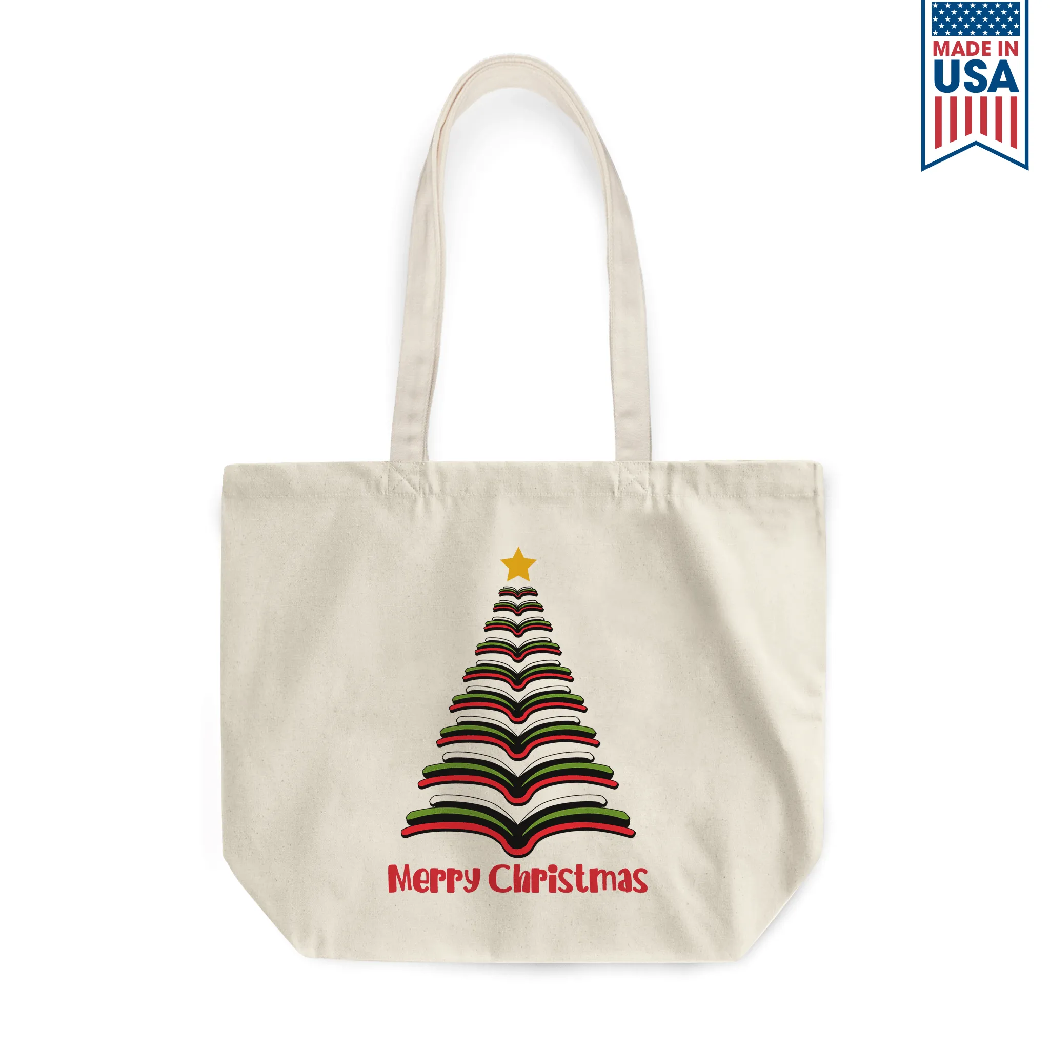 Merry Christmas Tree Book Lovers Gift TBW251