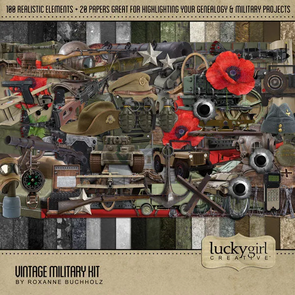 Military Mega Digital Scrapbook Bundle