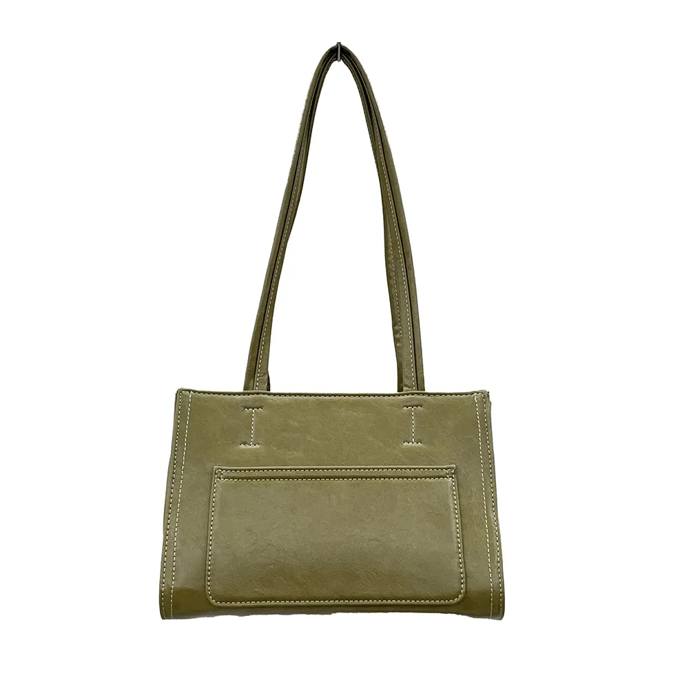 Pocket-Detail Square Shoulder Bag OY24