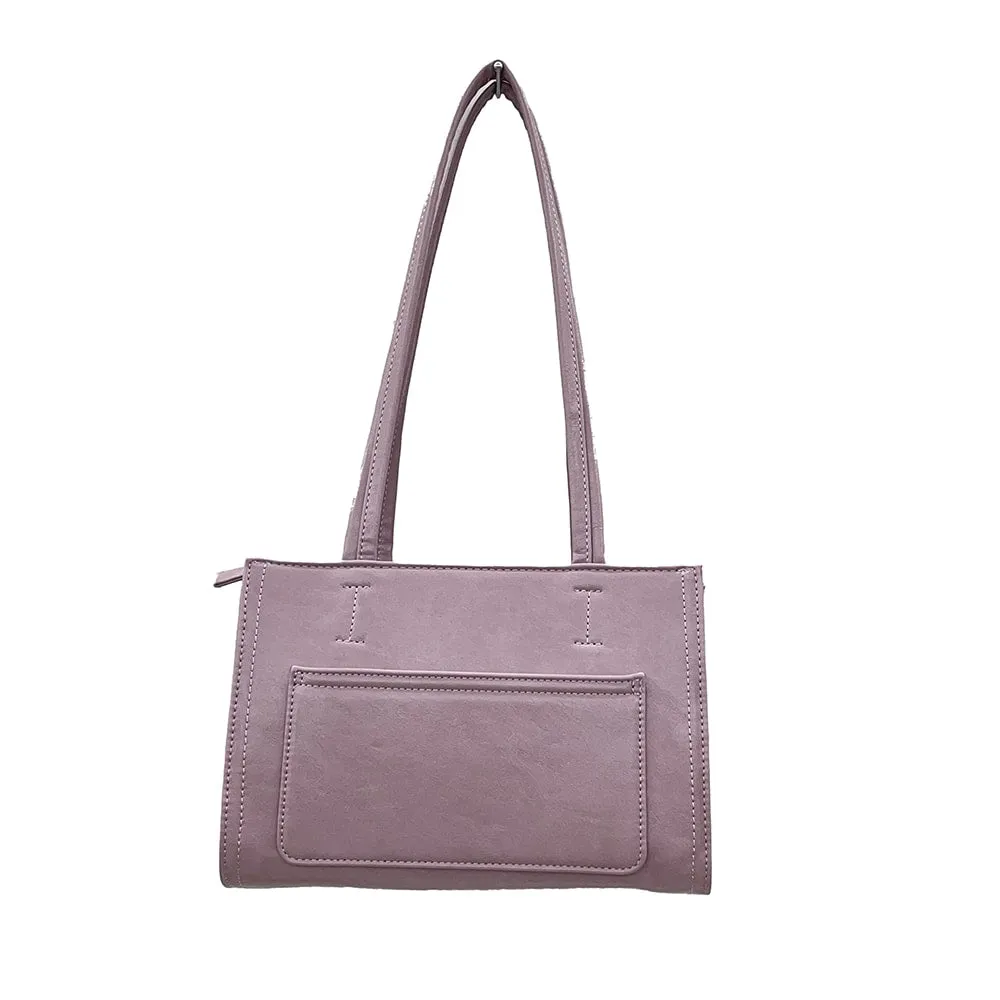 Pocket-Detail Square Shoulder Bag OY24