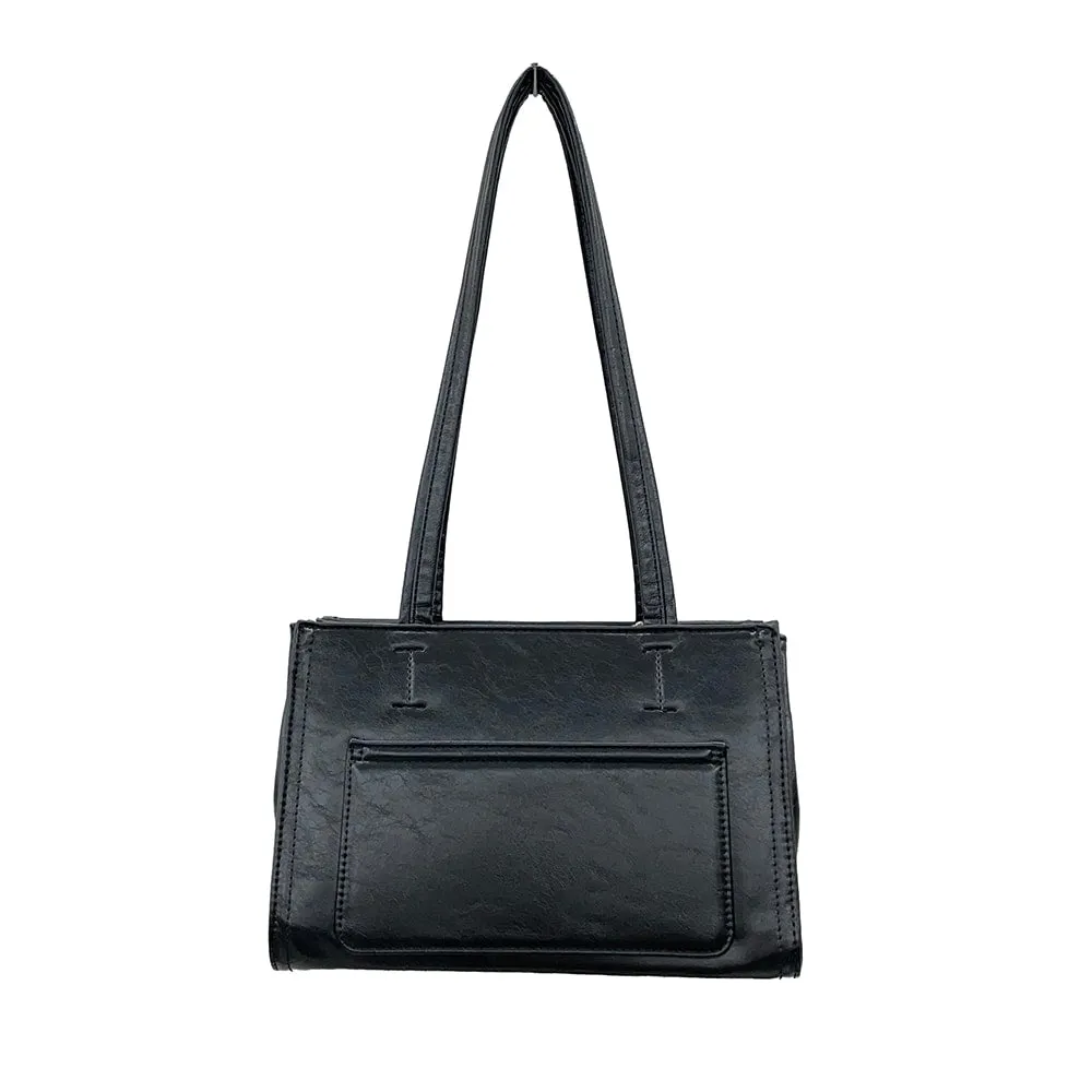 Pocket-Detail Square Shoulder Bag OY24