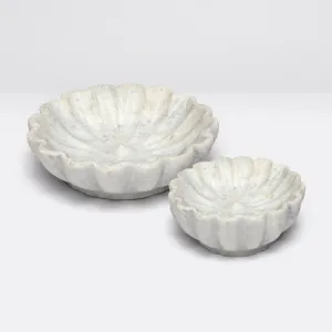 Porter Bowl Set White Marble