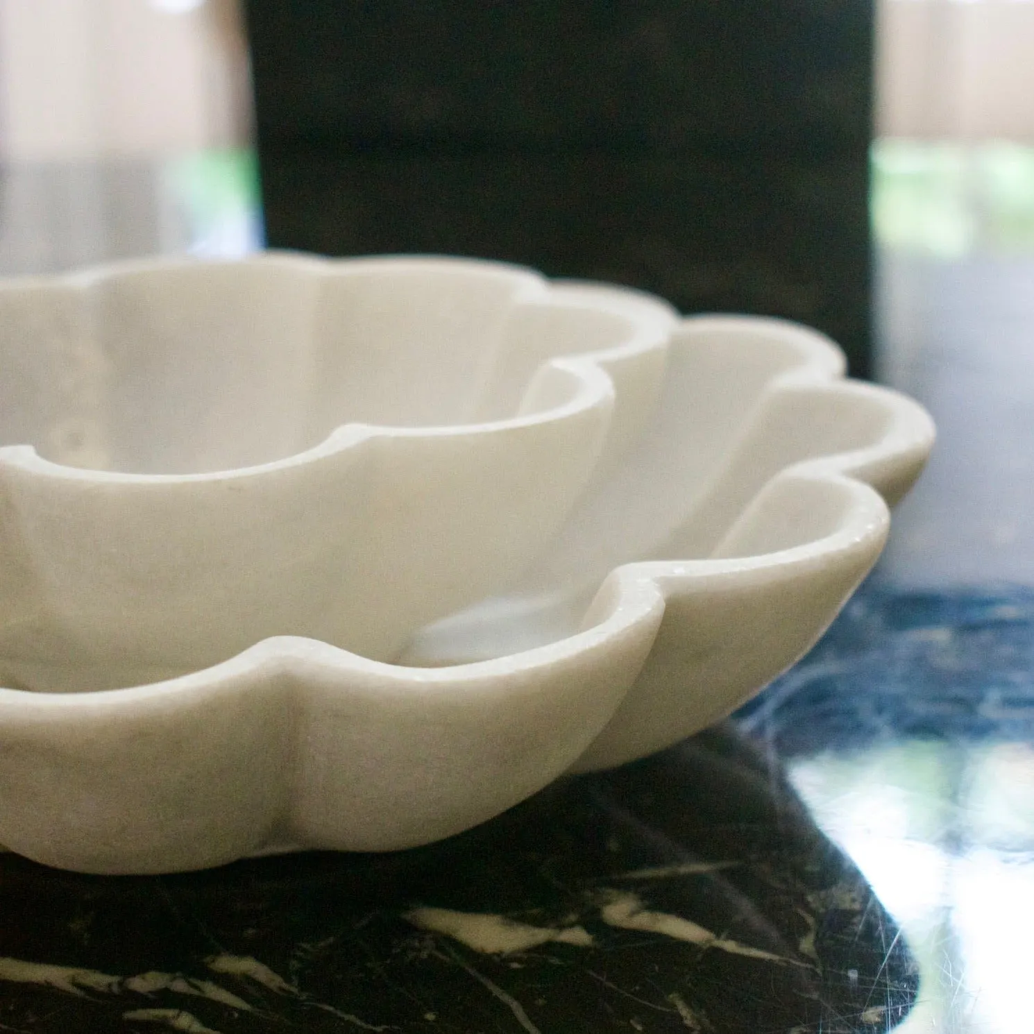 Porter Bowl Set White Marble