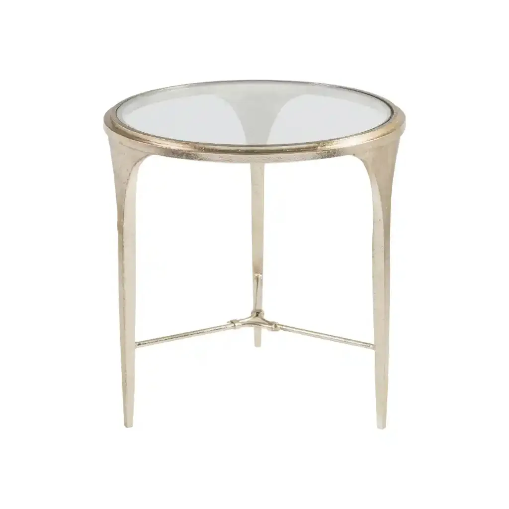 Porto Champagne Round End Table