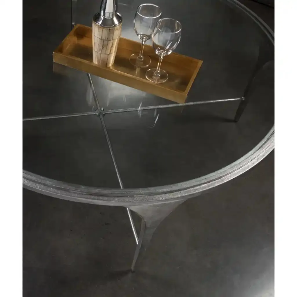 Porto Silver Round Cocktail Table