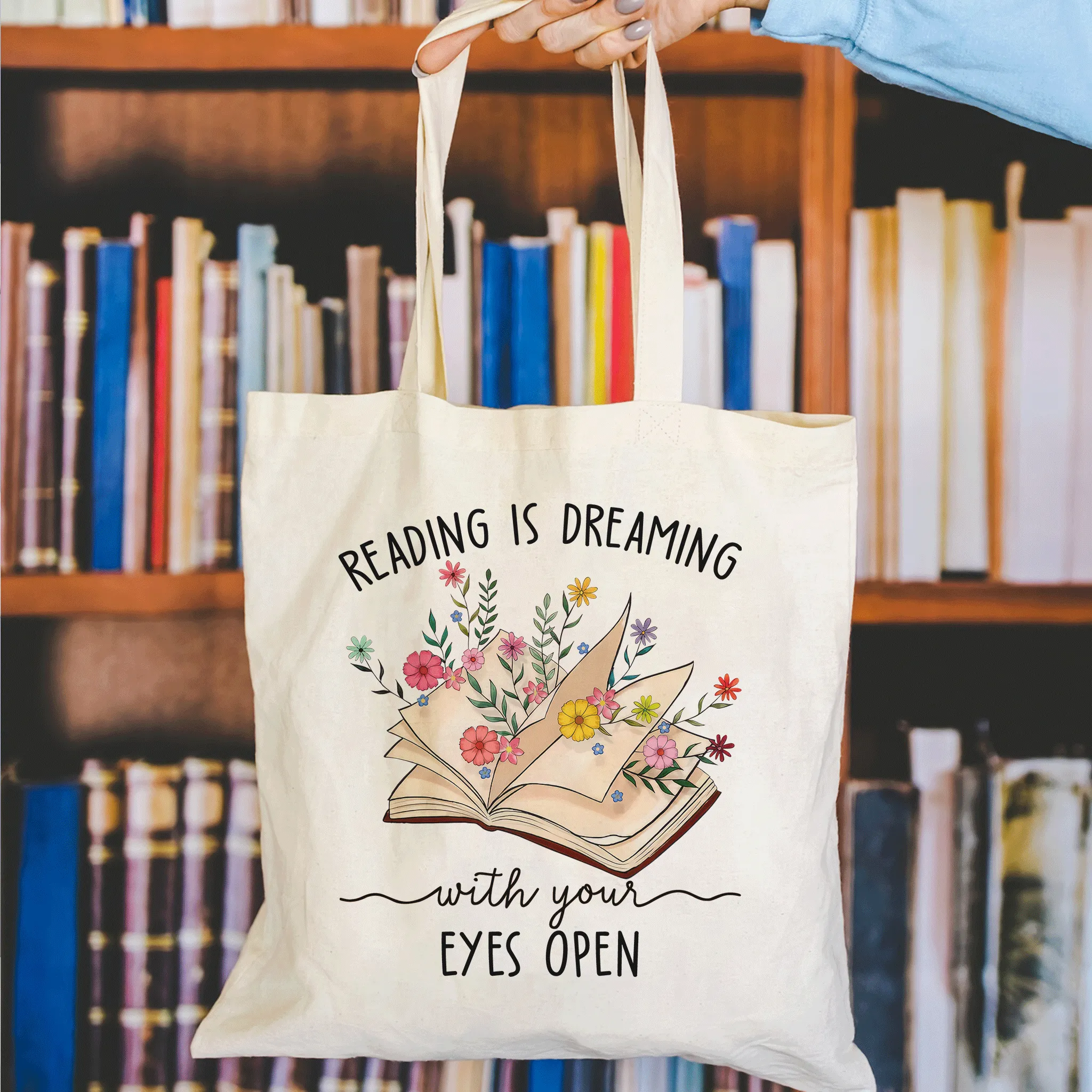 Reading Is Dreaming With Your Eyes Open Book Lovers Gift TBW365