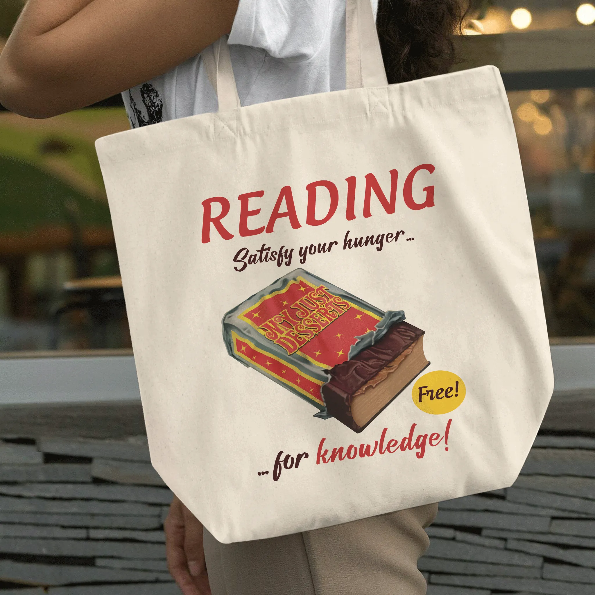 Reading Satisfy Your Hunger For Knowledge Book Lovers Gift TBW379