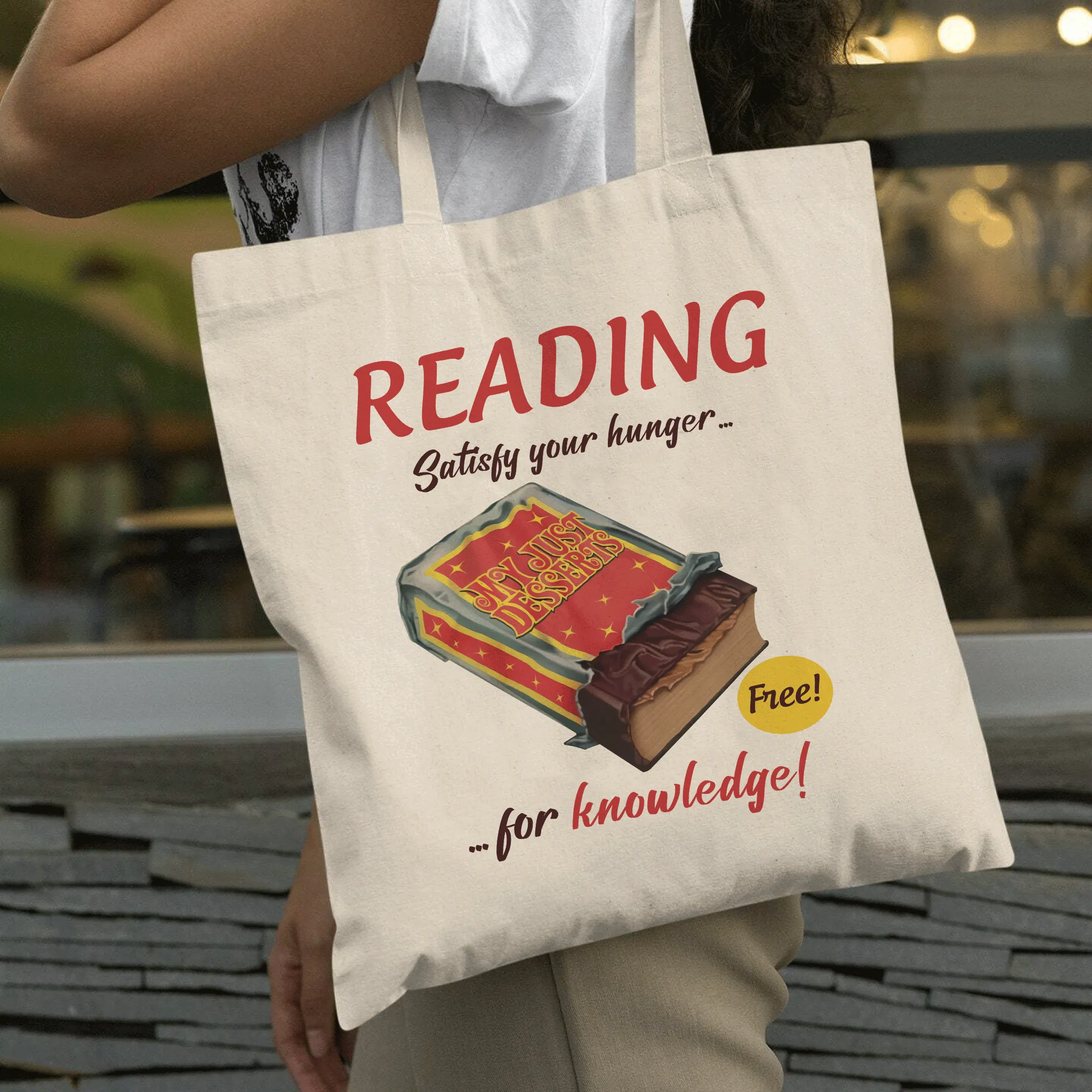 Reading Satisfy Your Hunger For Knowledge Book Lovers Gift TBW379