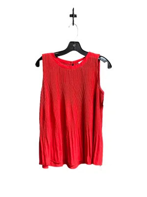 Red Top Sleeveless Loft, Size S