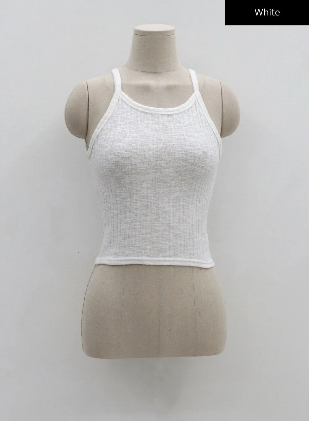 Ribbed Halter Neck Sleeveless Top CG25