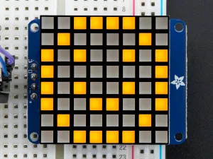 Small 1.2\" 8x8 Ultra Bright Square Yellow LED Matrix   Backpack"