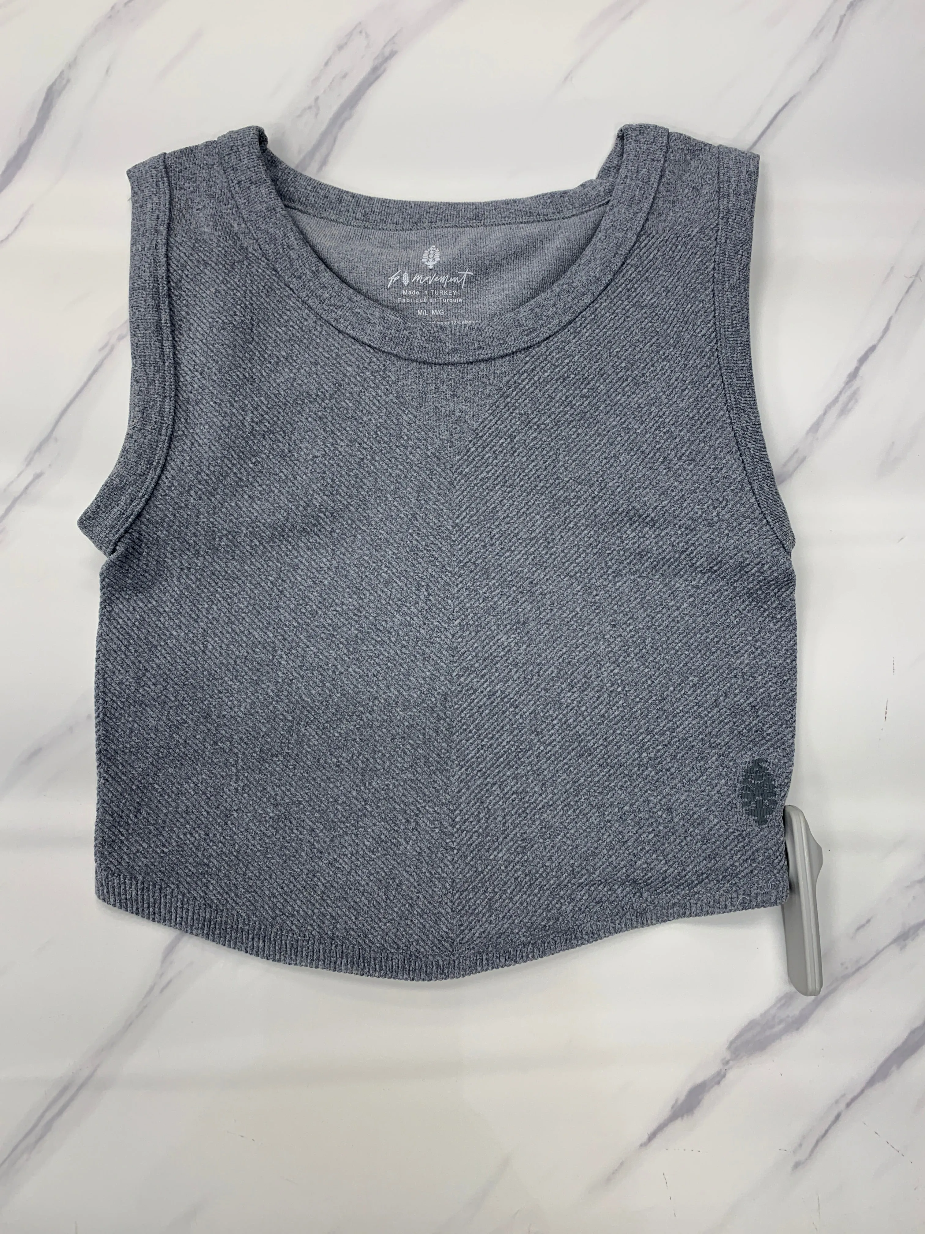 Top Sleeveless By Free People In Grey, Size: M