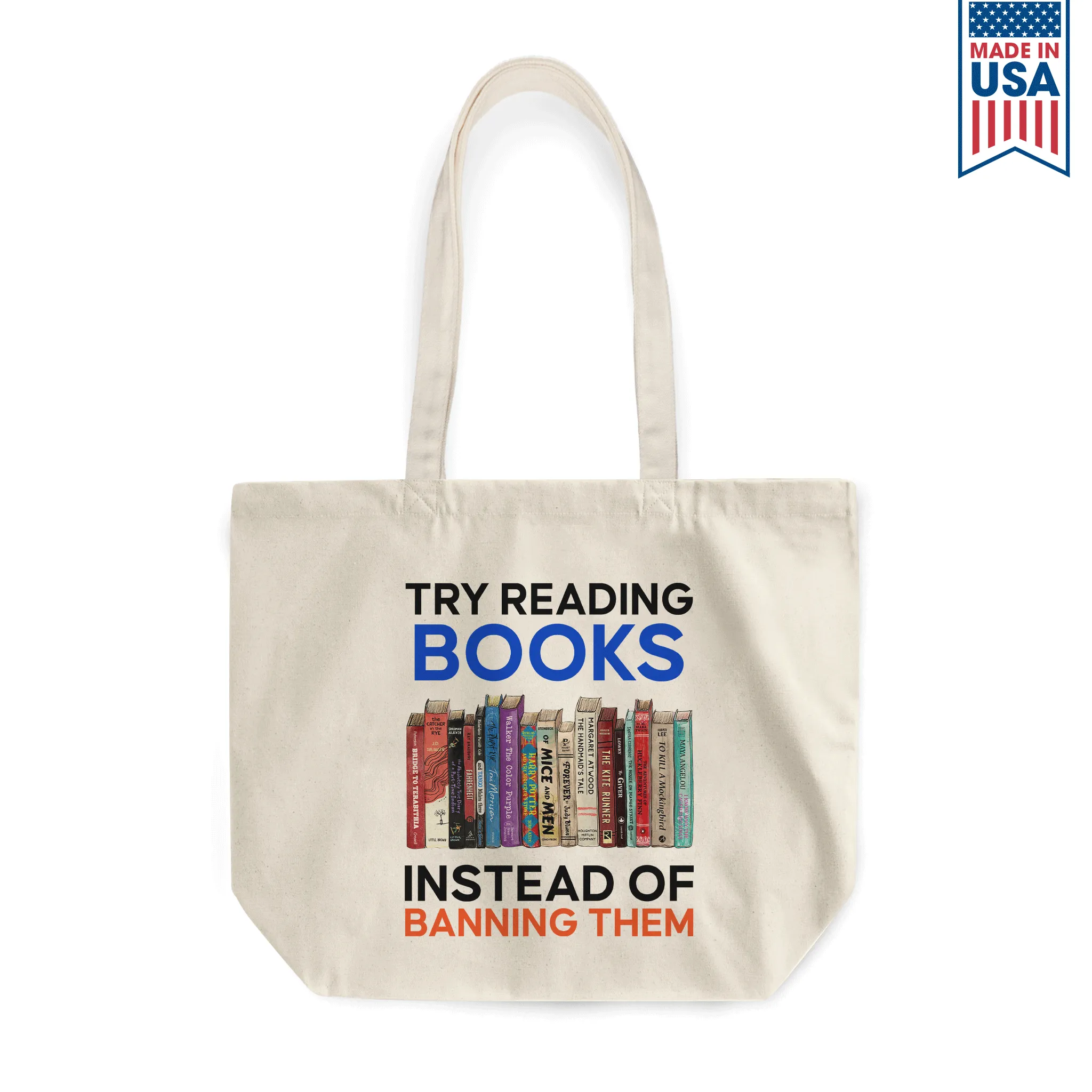 Try Reading Books Instead Of Banning Them Book Lovers Gift TBW237