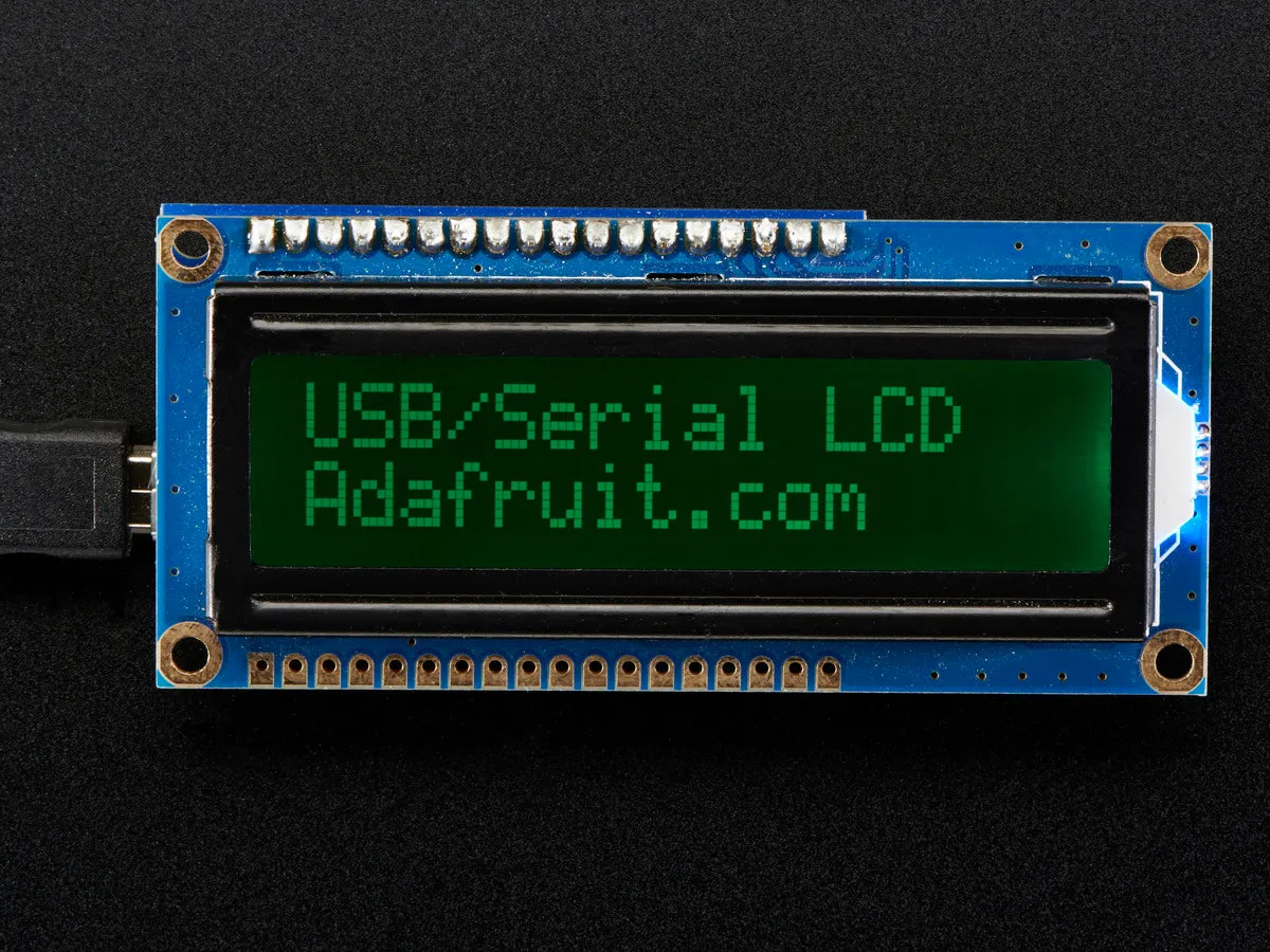 USB   Serial Backpack Kit with 16x2  RGB backlight negative LCD