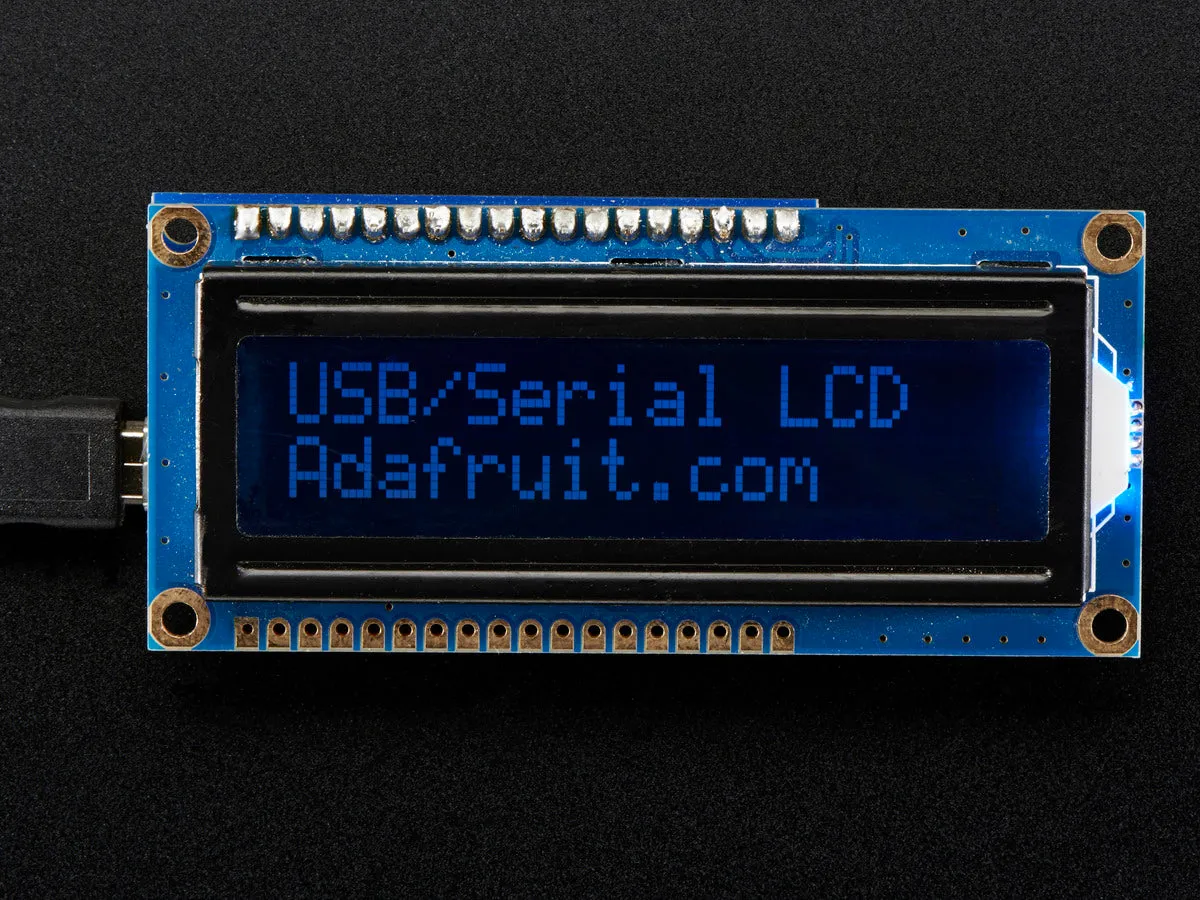 USB   Serial Backpack Kit with 16x2  RGB backlight negative LCD