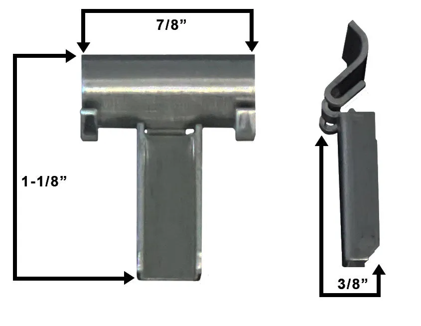 WRS 1-1/8" Screen Clip - Aluminum