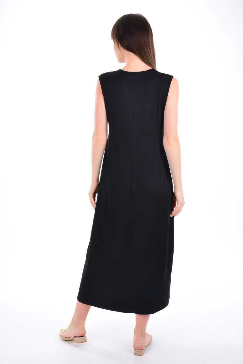 ZMS Sleeveless Inner Dress Black